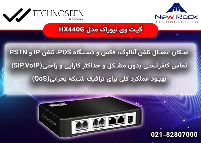 ویژگیهای کلیدی گت وی نیوراک مدل HX440G