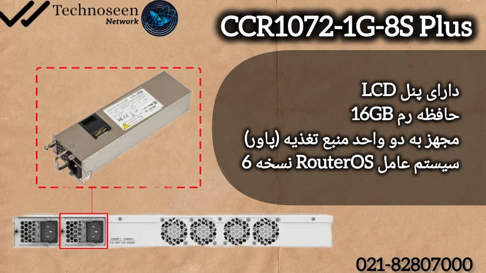 روتر میکروتیک CCR1072-1G-8S Plus