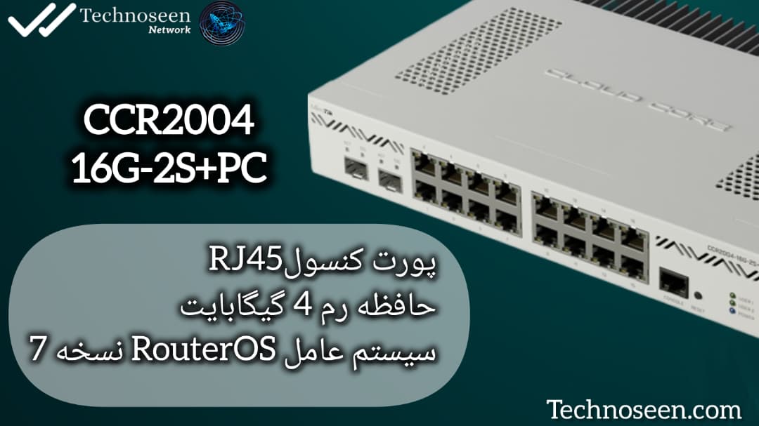 روتر میکروتیک CCR2004-16G-2S+PC .