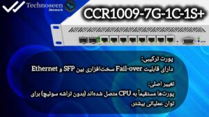 روتر میکروتیک مدل CCR1009-7G-1C-1S+PC