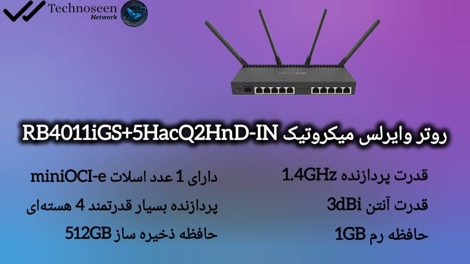 ویژگیهای کلیدی روتر وایرلس میکروتیک RB4011iGS+5HacQ2HnD-IN