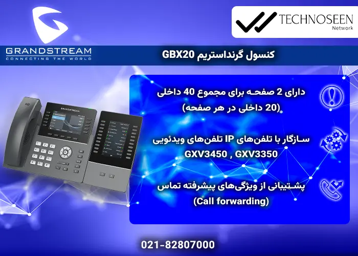 ویژگیهای کلیدی کنسول گرنداستریم GBX20