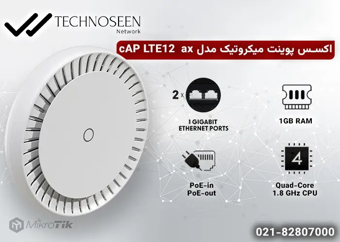 ویژگیهای کلیدی اکسس پوینت میکروتیک cAP LTE12 ax
