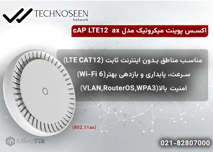 ویژگیهای کلیدی اکسس پوینت میکروتیک cAP LTE12 ax