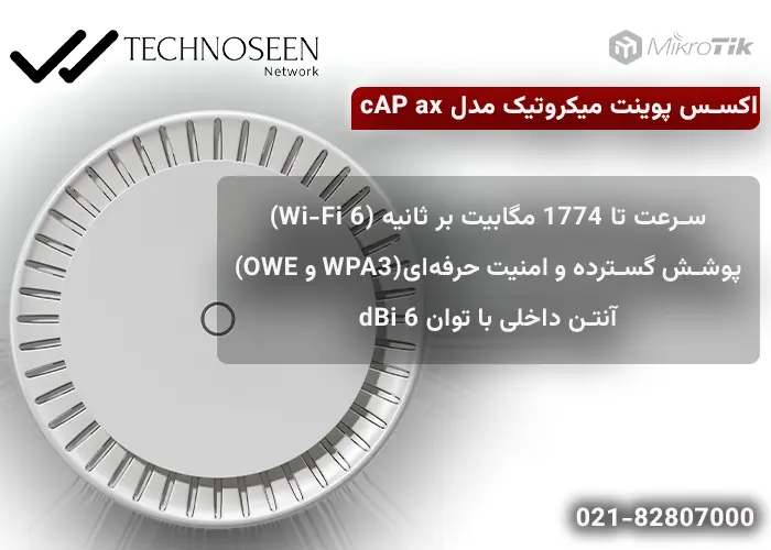 ویژگیهای کلیدی اکسس پوینت میکروتیک cAP ax