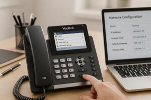 تنظیمات گوشی رومیزی یالینک