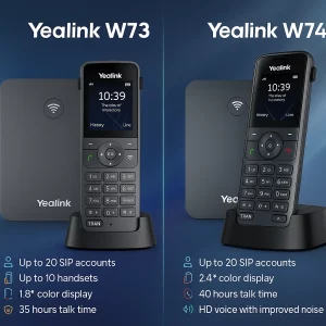 مقایسه تخصصی تلفنهای بیسیم یالینک W73P و W74P