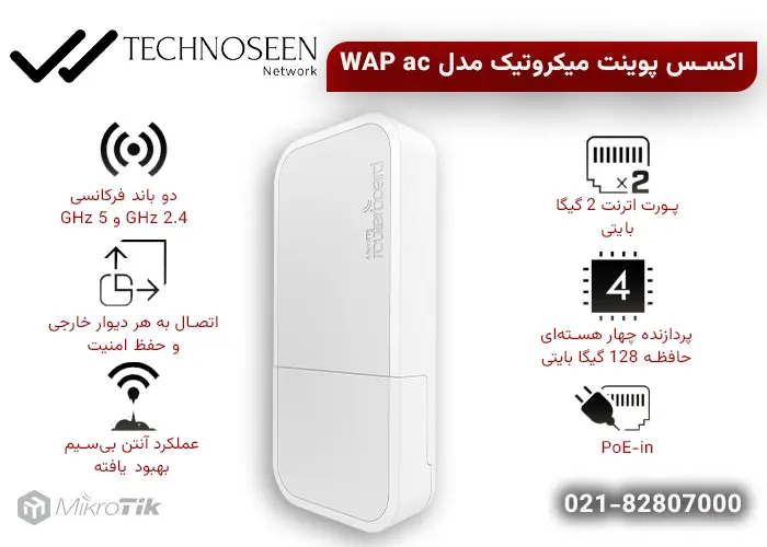 ویژکی های کلیدی اکسس پوینت میکروتیک WAP ac