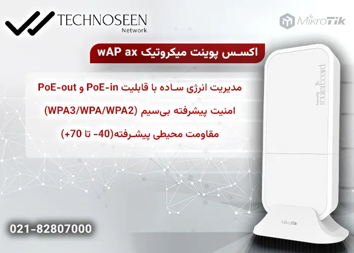 ویژگیهای کلیدی اکسسپوینت بیسیم میکروتیک wAP ax