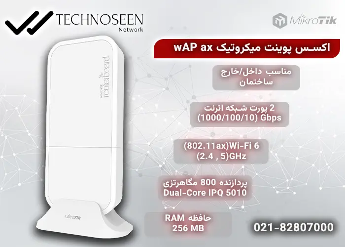 ویژگیهای کلیدی اکسسپوینت بیسیم میکروتیک wAP ax